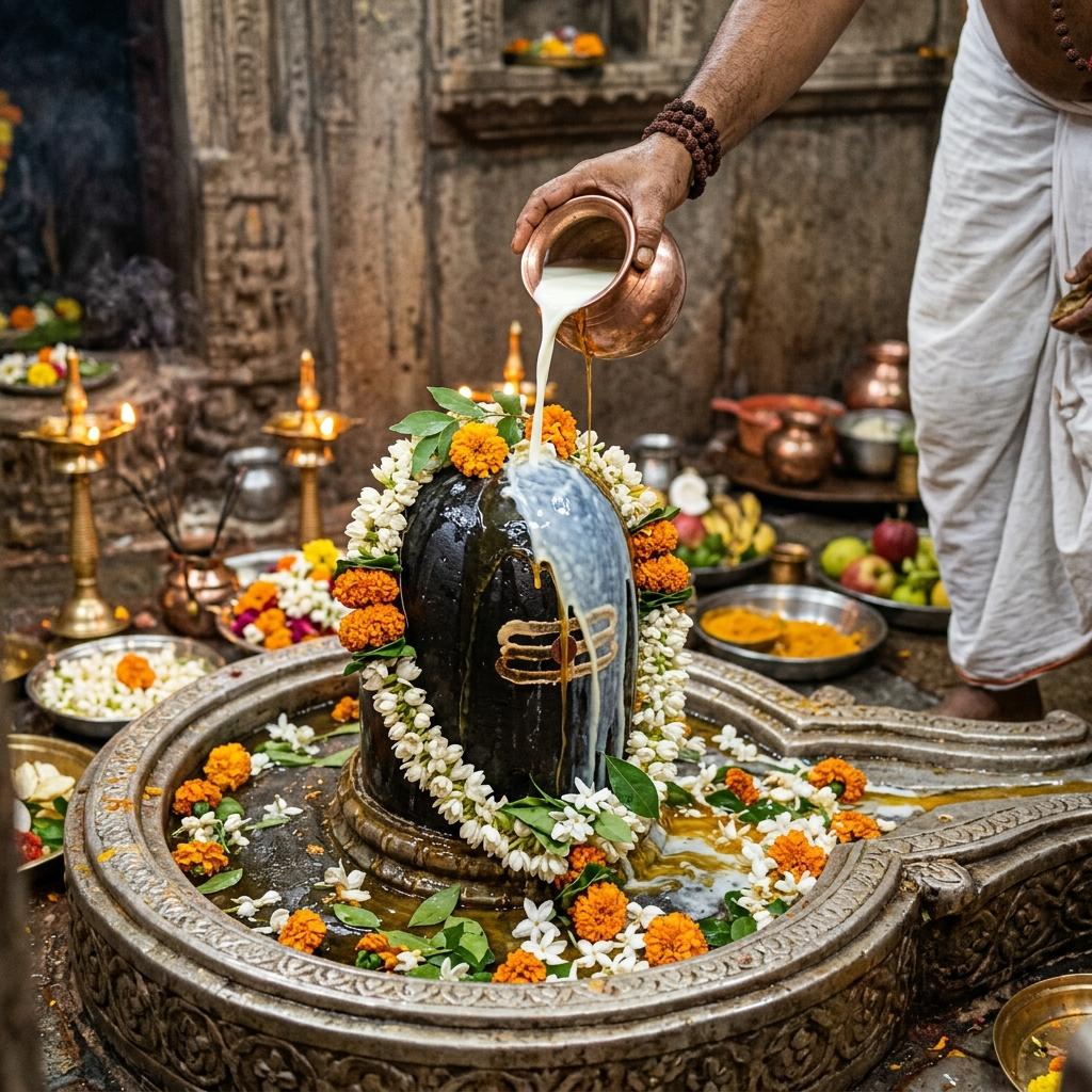 Temple abhishekam ritual